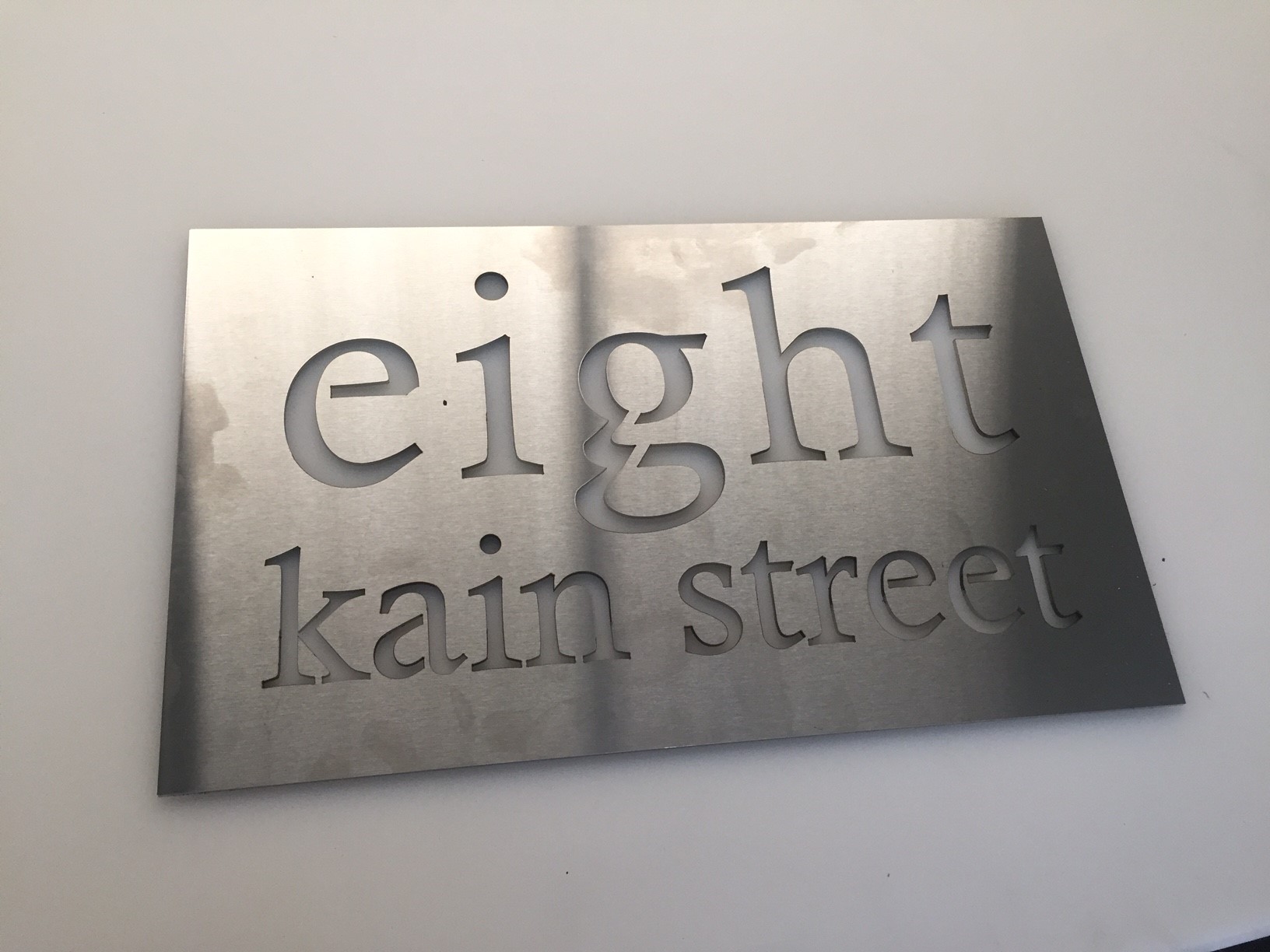 Lasercut Letterbox Number