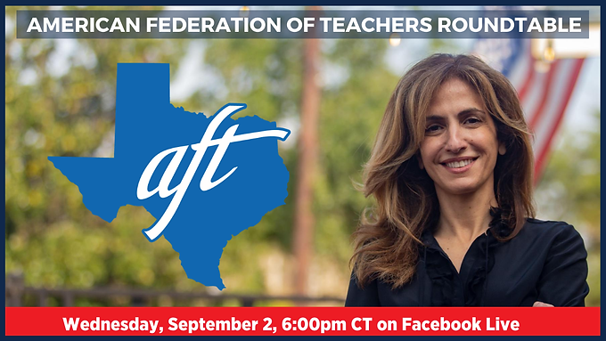 Sima Ladjevardian to Host Discussion with Texas American Federation of Teachers