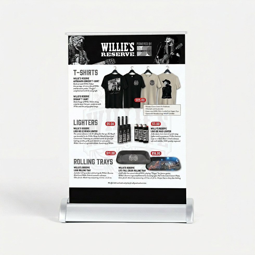 Willies Reserve Tabletop Retractable