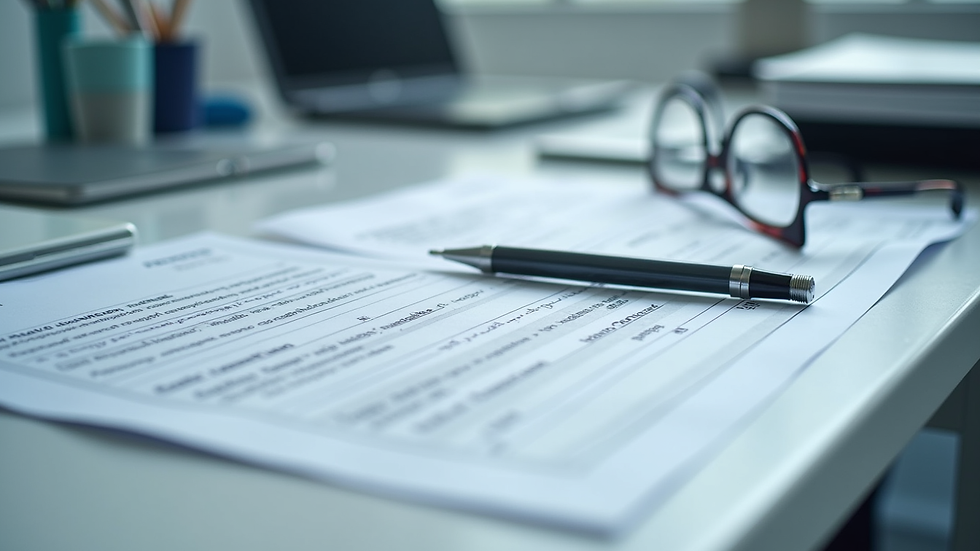 Close-up view of technical safety compliance documents and manuals