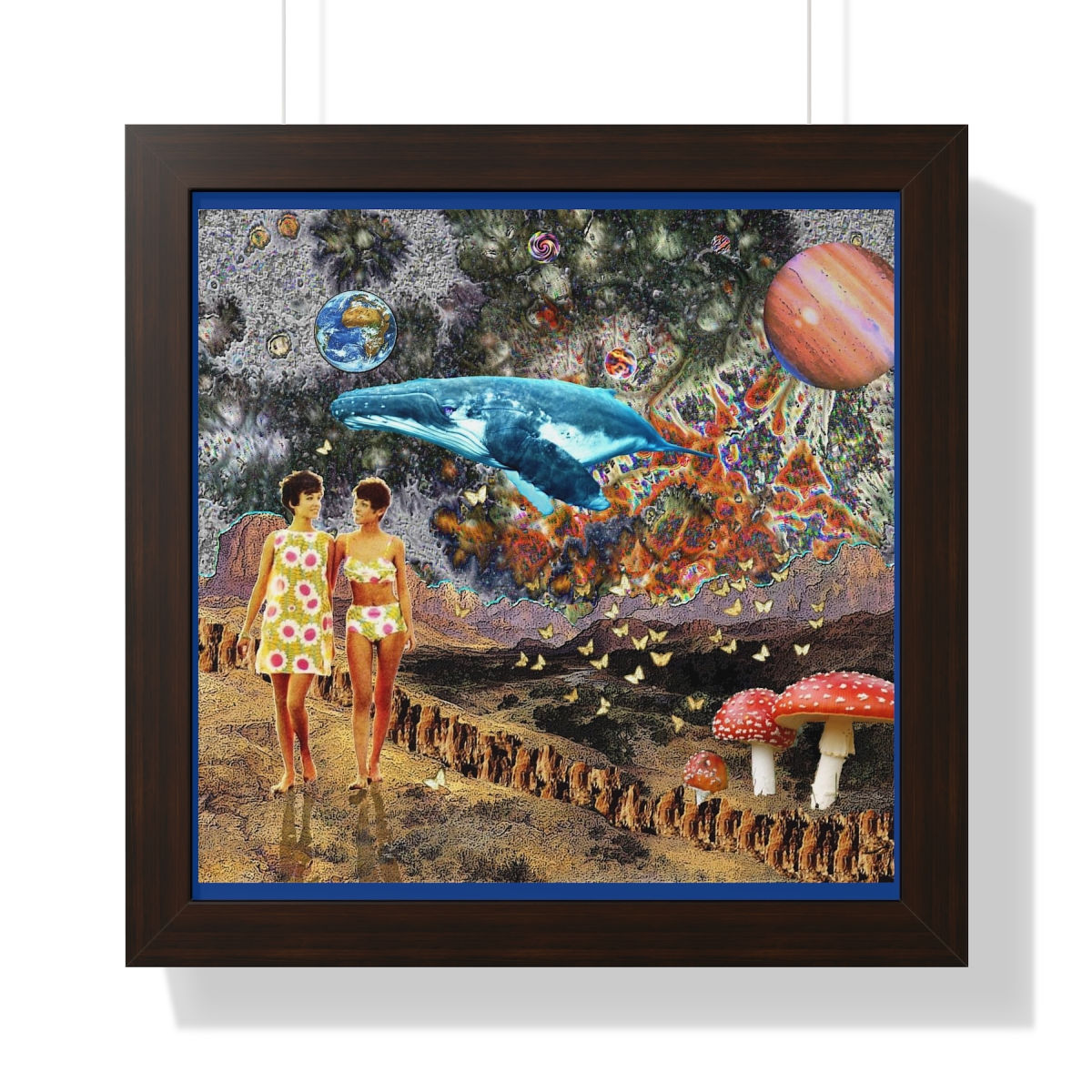 Dream on the Shore Framed Vertical Poster