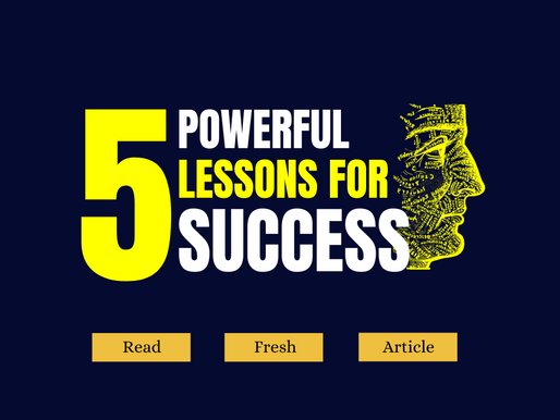 Achieving Greatness: 5 Powerful Lessons For Success
