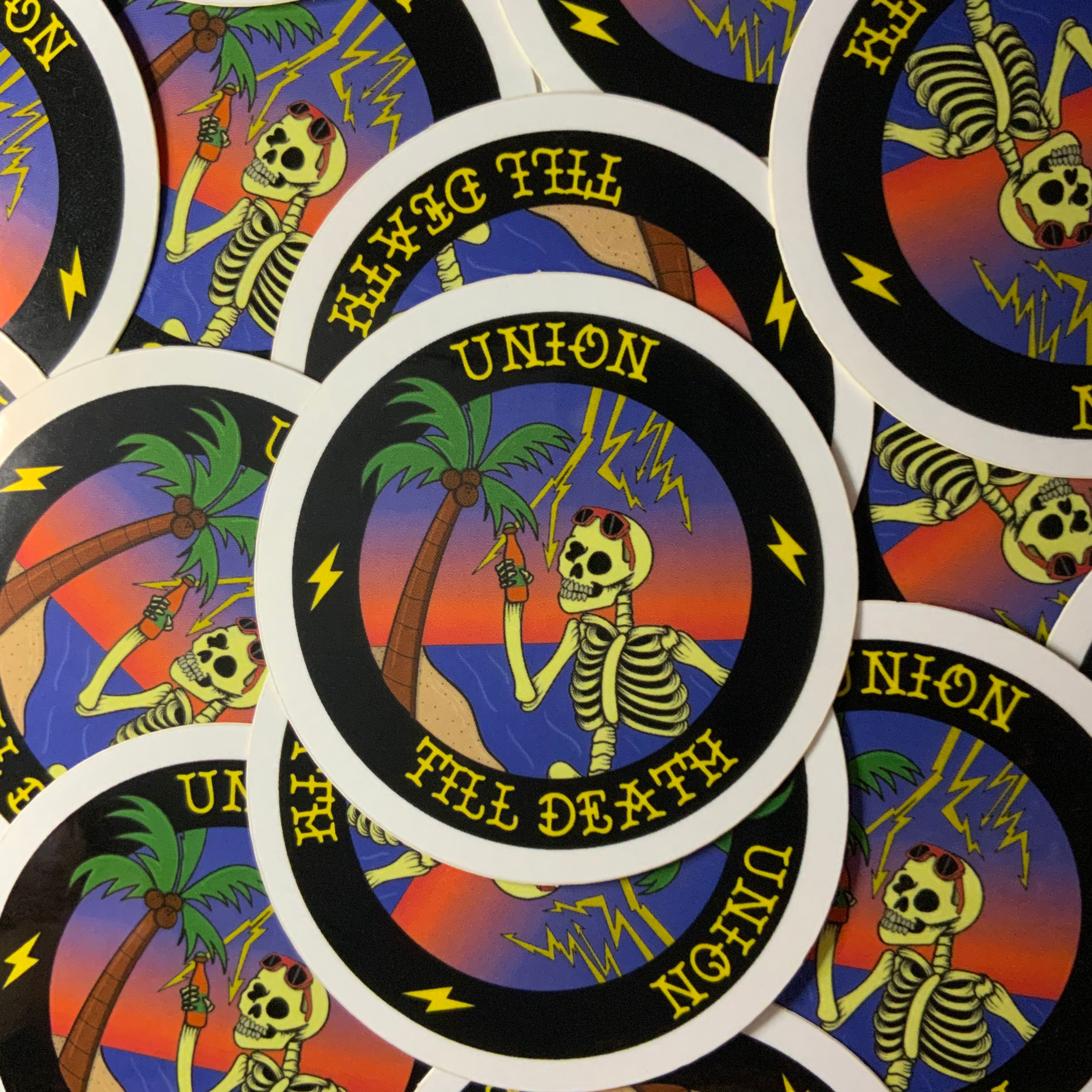 Union Till Death Sticker
