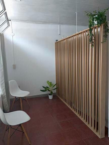 Miniatura: Divisor de Ambiente con Varillas Pivotantes en MDF Crudo