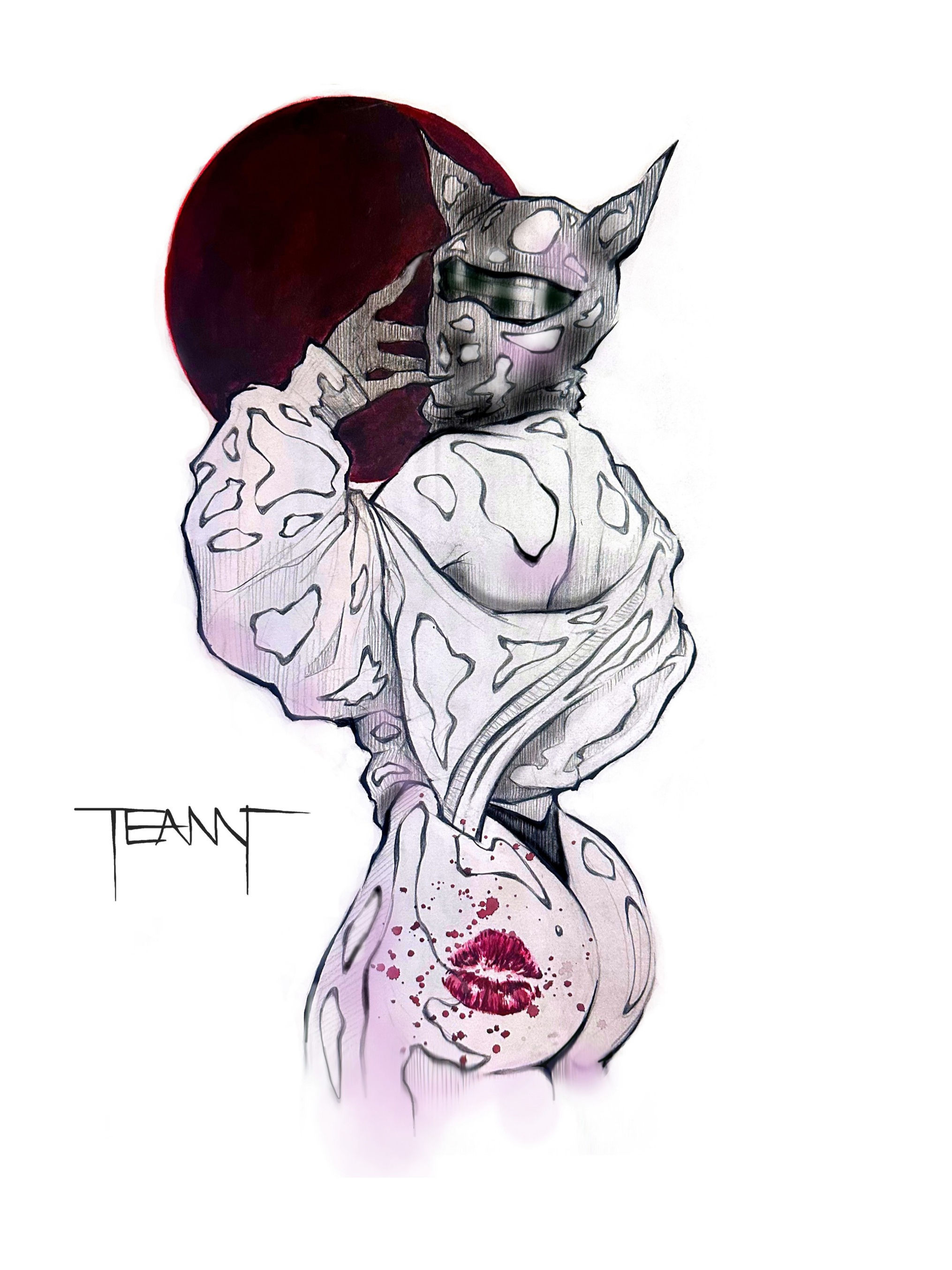 Booty Kiss Art Print