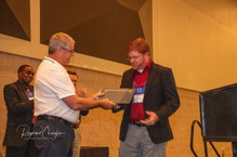 Steve Martini, Director Nashville Emergency Communications Center being award the 2021 Senator Joe Haynes Award