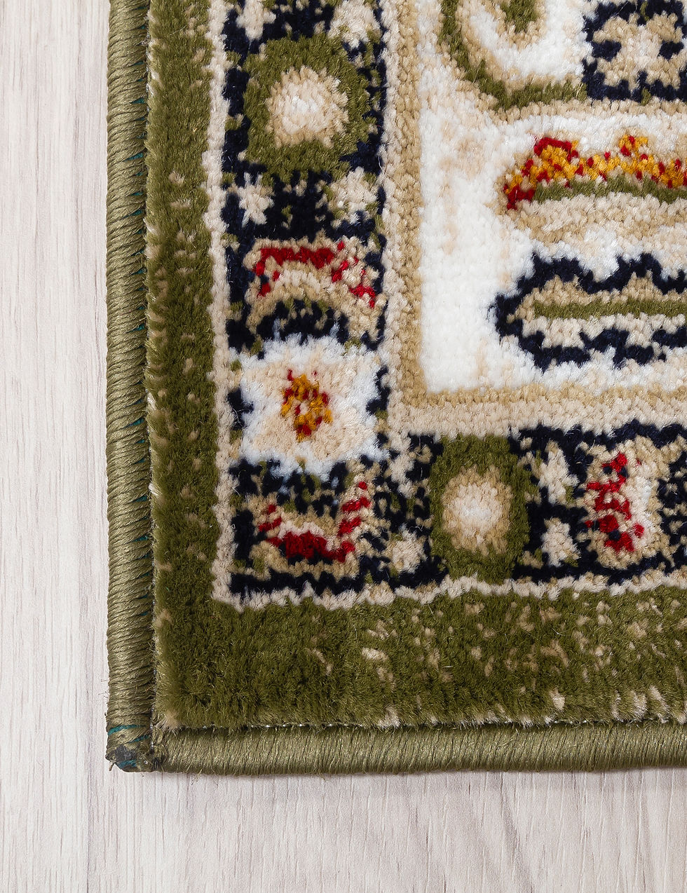 Thumbnail: Aziza Medallion Traditional Persian Rug - Beige