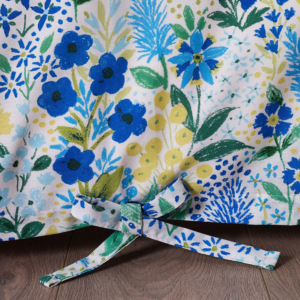 Thumbnail: Catherine Lansfield Tilly Floral Blue Reversible Duvet Cover Set