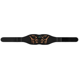 A black, electric muscle and ab stimulator