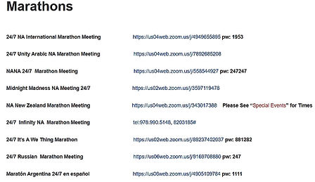 Marathon Meeting