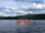 Brian Lansing is fishing for Adirondack lake trout.