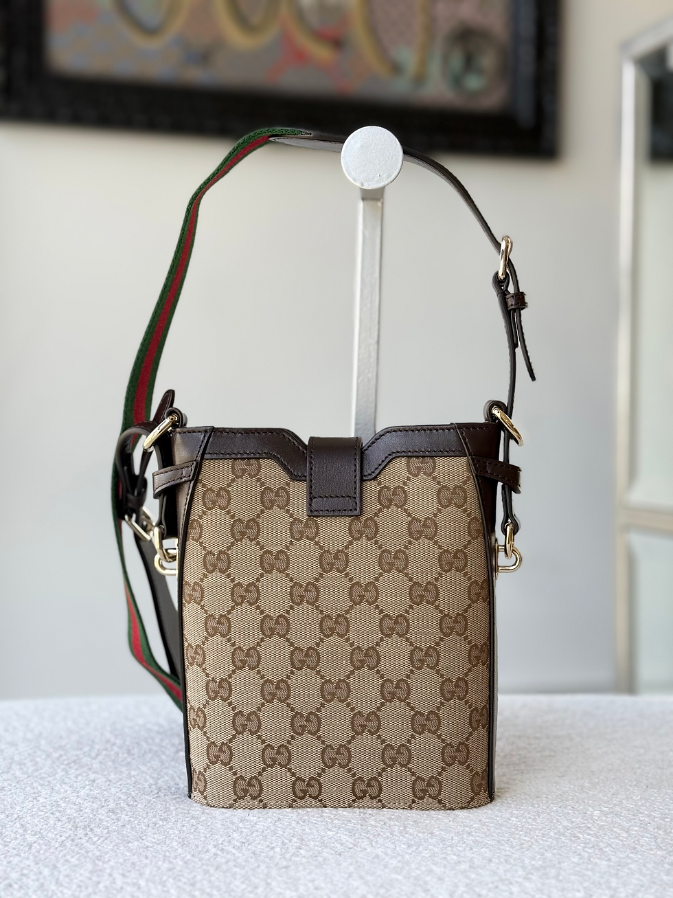 Miniatura: Gucci GG Shadow Mini Bucket Bag Beige
