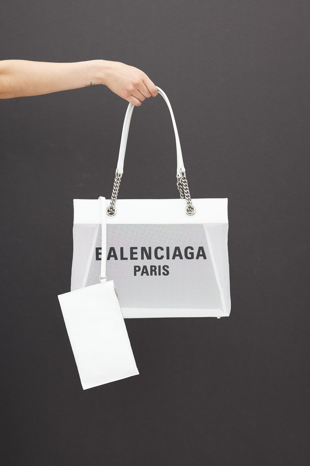 Balenciaga Duty Tote Bag White