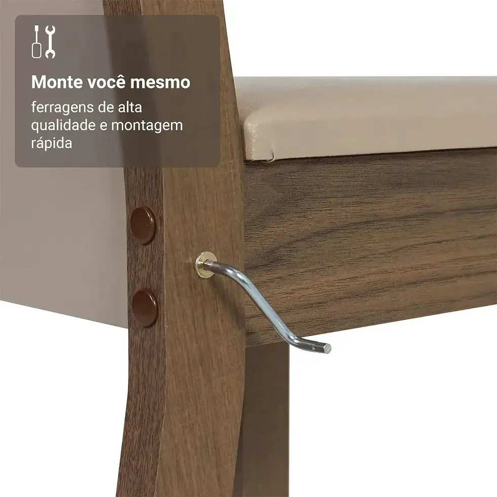 Miniatura: Conjunto Sala de Jantar 4 cadeiras