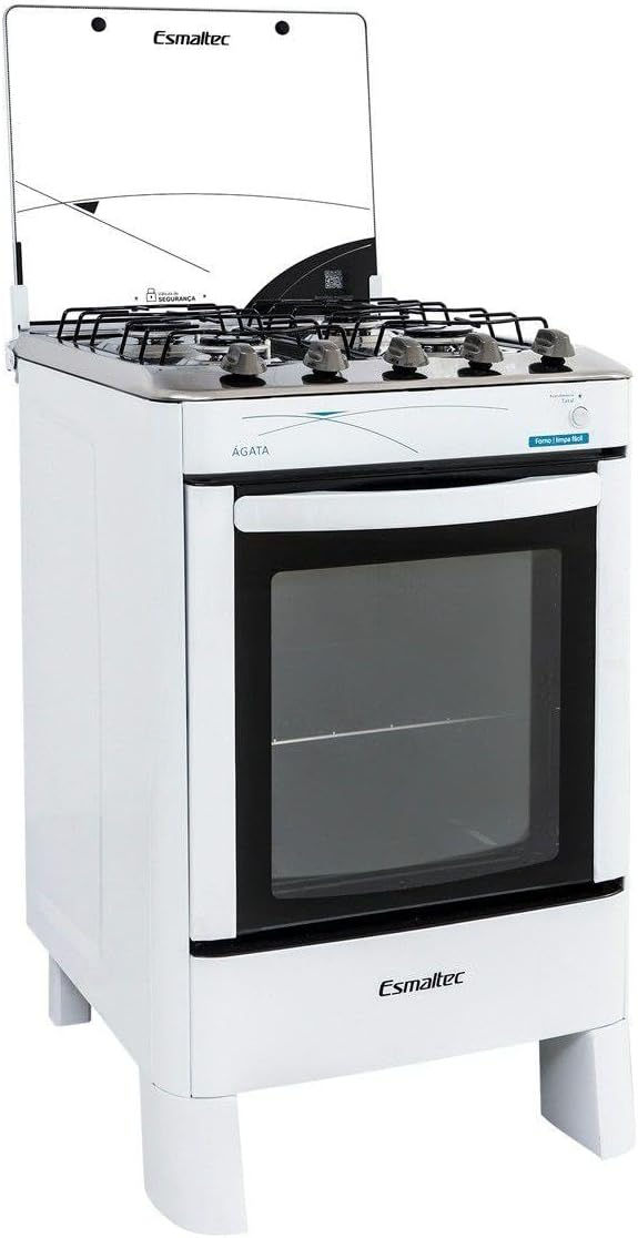 Miniatura: Fogão 4 Bocas Esmaltec Acendimento Automático Branco Bivolt - Ágata