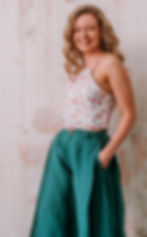 women's floral linen tank top