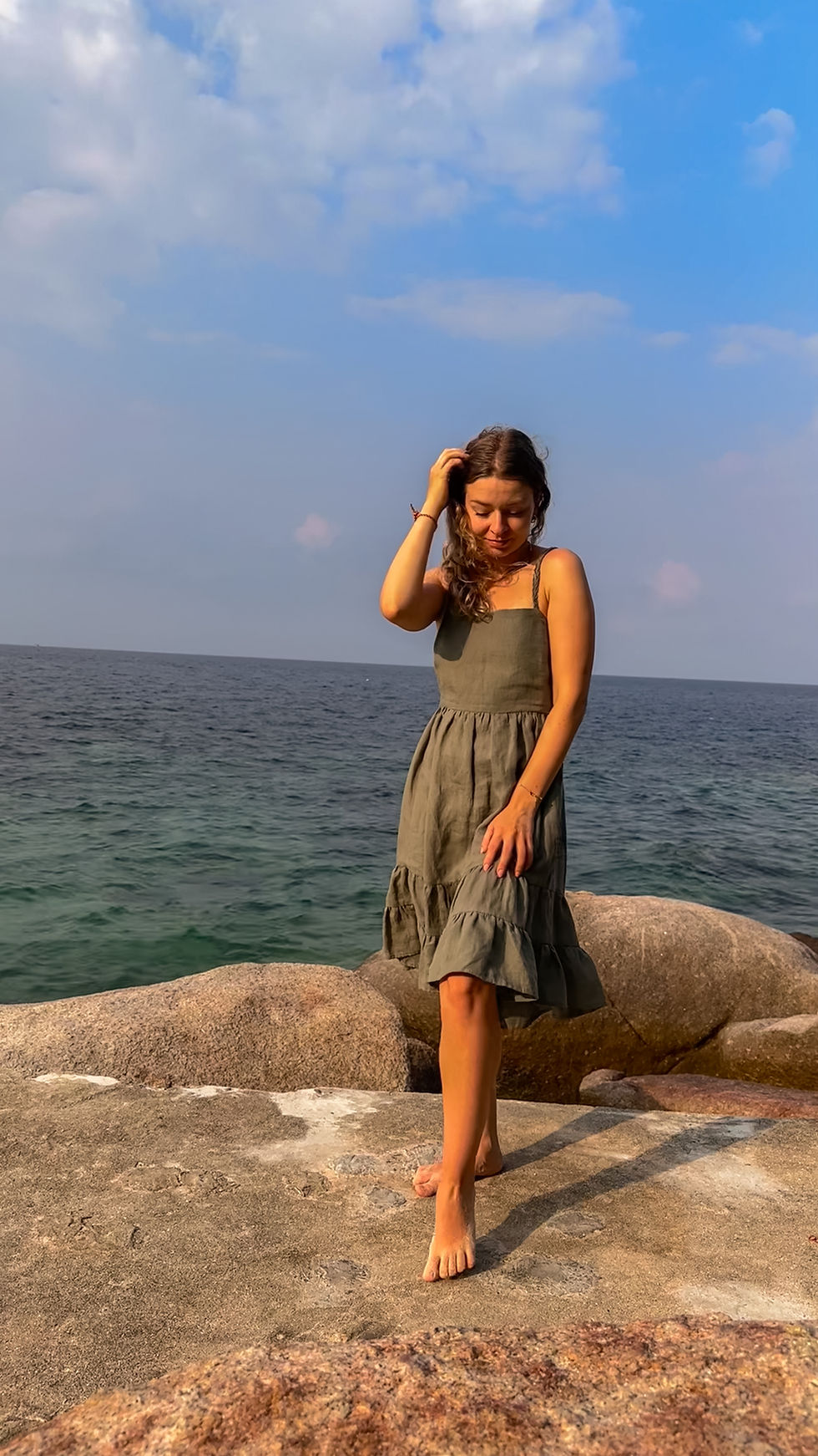 Thumbnail: linen midi summer dress