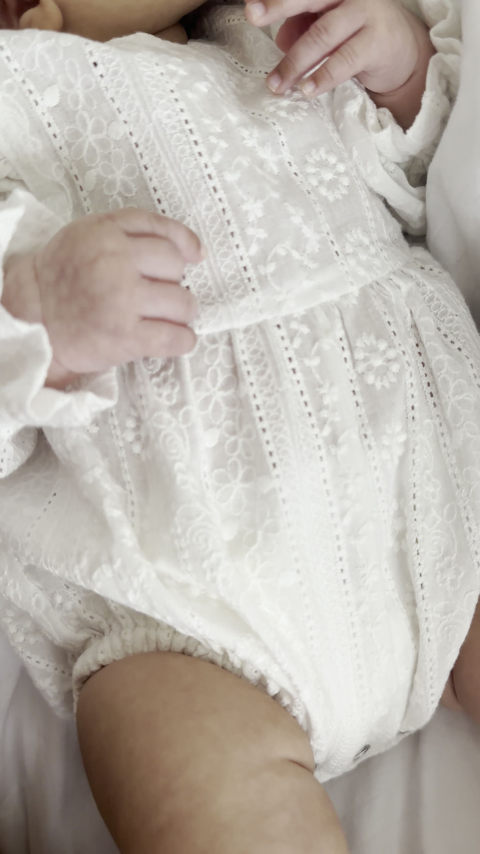 Thumbnail: Baby cotton embroidered romper