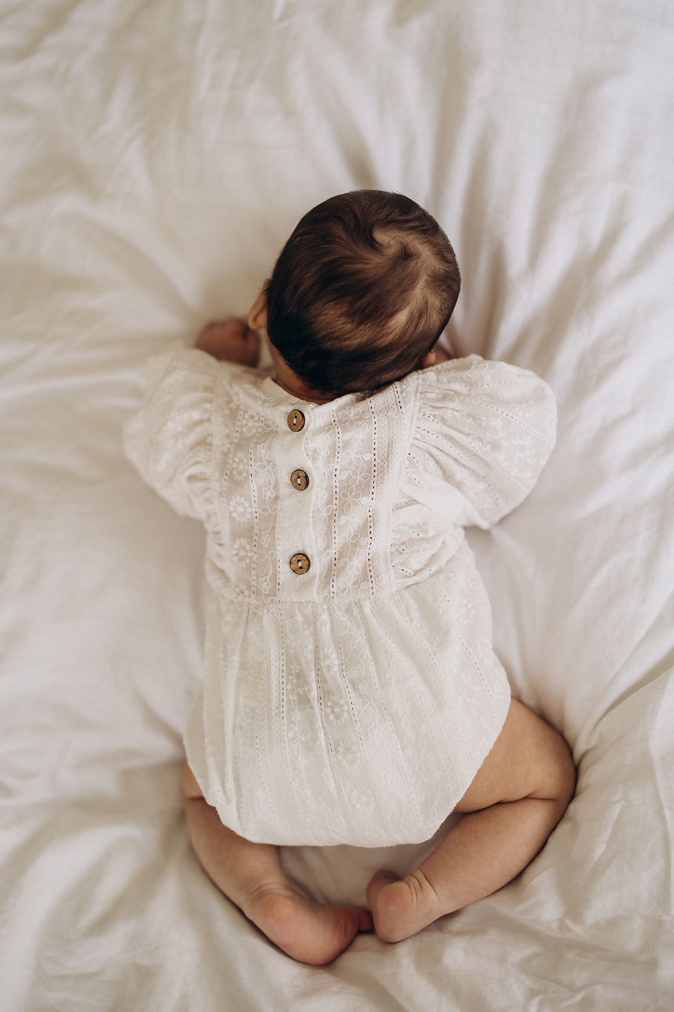 Thumbnail: Baby cotton embroidered romper