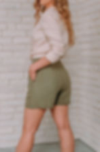 CORA Linen elegant shorts with pockets