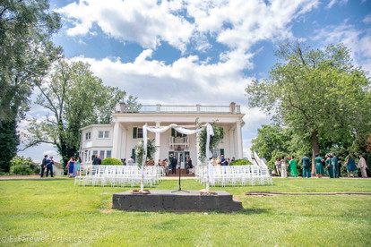 Ceremony Photography at Rixey Manor in Rixeyville Virginia by Virginia Photographer and Virginia Wedding Painter Emily Farewell