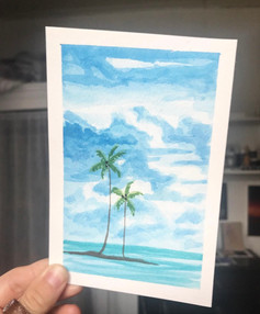 Tropical Watercolor Painting