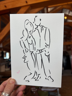 Live Guest Portraits at America's Oldest Modern Art Museum. Portraits at The Phillips Collection in Washington DC. Live Guest Portraits in Washington DC by Virginia Live Wedding Painter Emily Farewell. Henri Matisse inspired portraits. 