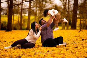 Family Photography at Blandy Farm in Boyce Virginia in their Ginkgo Grove by Winchester Virginia Family Photographer Emily Farewell.