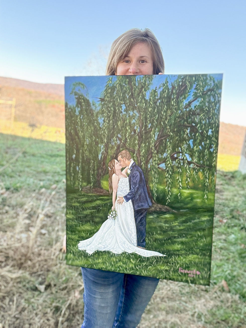 Live Wedding Painting Artist in Virginia