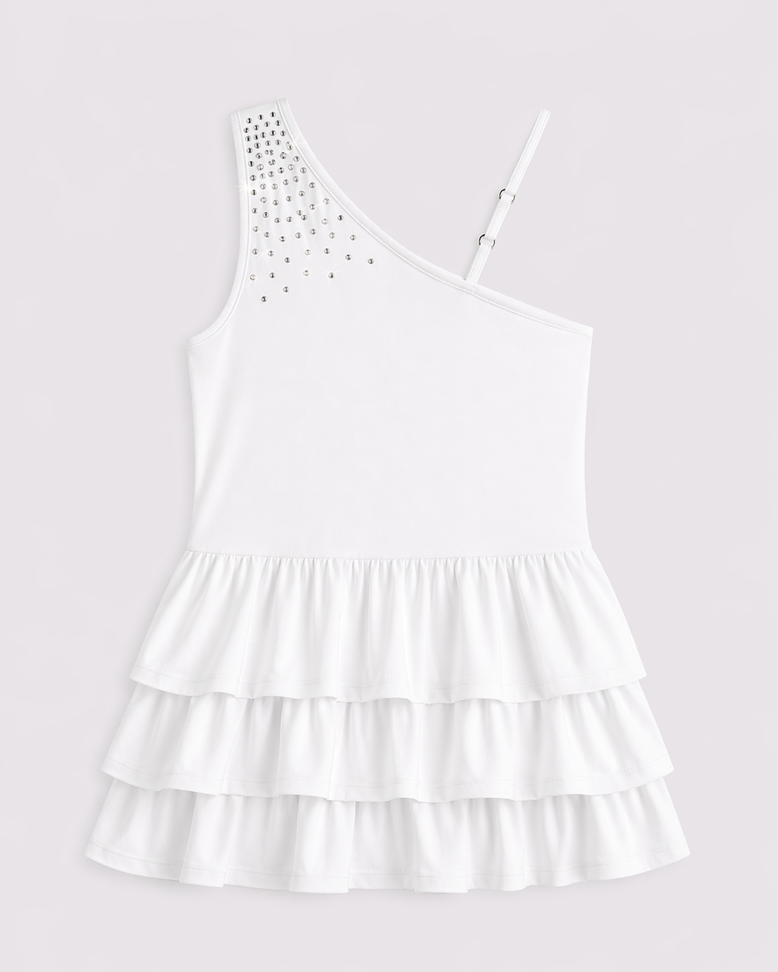 Juniors One-Shoulder Sparkle Dress