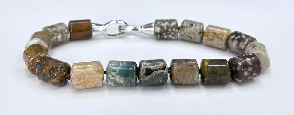 Thumbnail: Men”s Bracelet Collection - Ocean Jasper