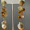 Thumbnail: Citrine briolets with gold accents and drop Baroque Pearl earrings
