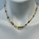 Thumbnail: Rutilated Quartz with gold bead accent necklace