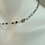 Thumbnail: Mini Tourmaline and silver Paperclip necklace with accent Freshwater Pearl