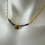 Thumbnail: Mini faceted sapphires with oval pendant  and chain necklace