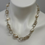 Thumbnail: Textured silver chain with Pearls 