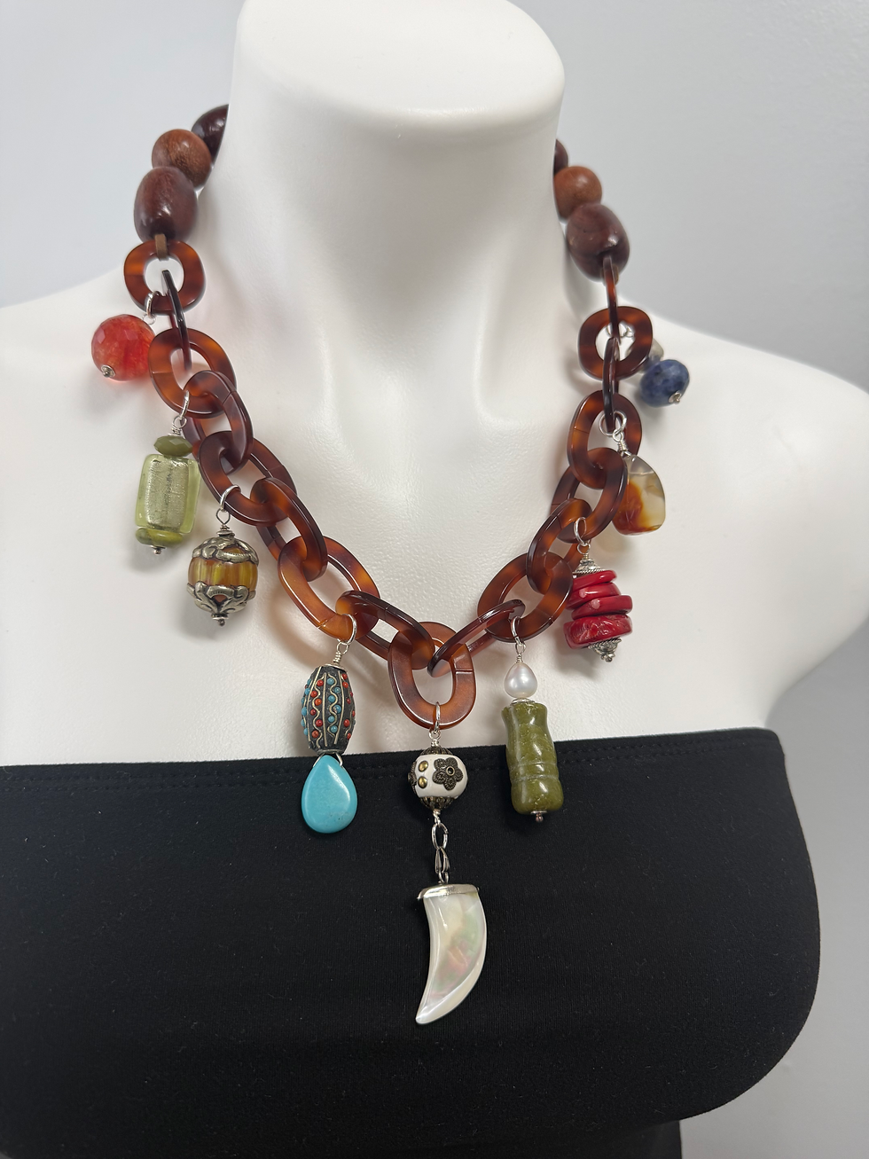 Thumbnail: Bohemian Charm Statement necklace 