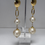 Thumbnail: Drop and dangle cotton Pearl earrings 