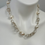 Thumbnail: Textured silver chain with Pearls 