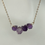 Thumbnail: Amethyst faceted teardrop necklace 
