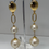 Thumbnail: Drop and dangle cotton Pearl earrings 