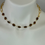 Thumbnail: Mini oval Tiger Eye beads with paperclip chain 
