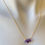 Thumbnail: Amethyst drop chain necklace