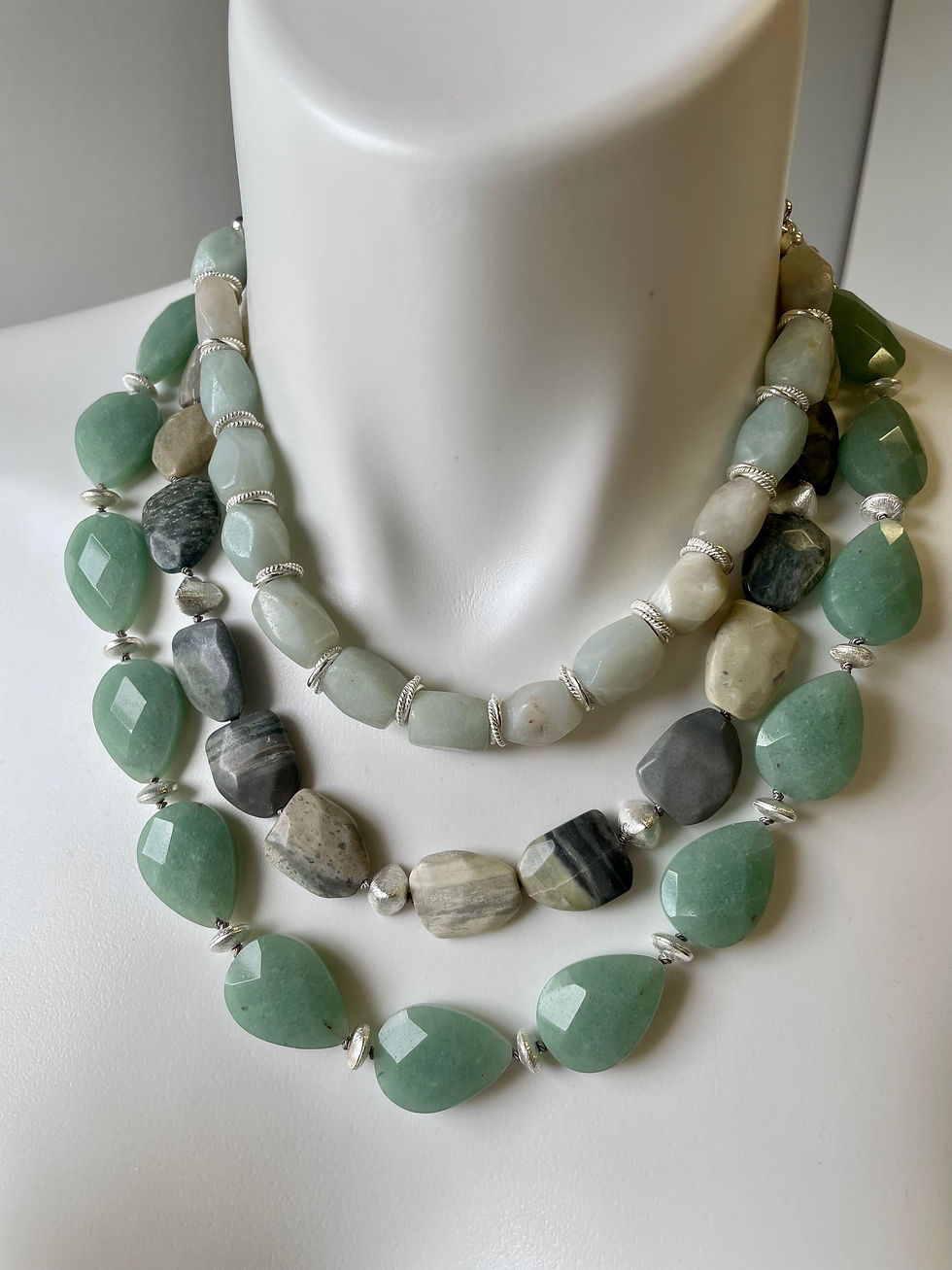 Thumbnail: Larimar and Silver accents necklace 