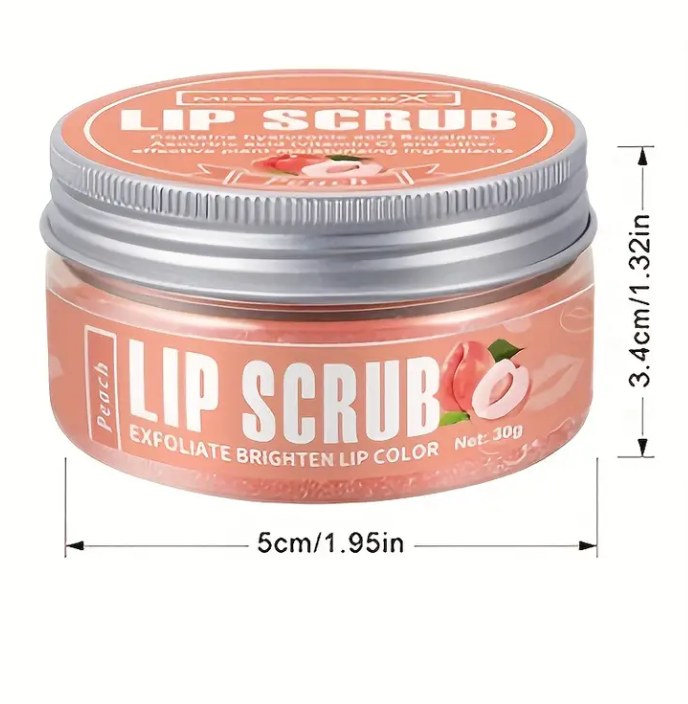 Thumbnail: MISS FACTORX Cutesy Bundles Peachy Keen Lip Scrub - Sweet Lips, Smooth Vibes - S