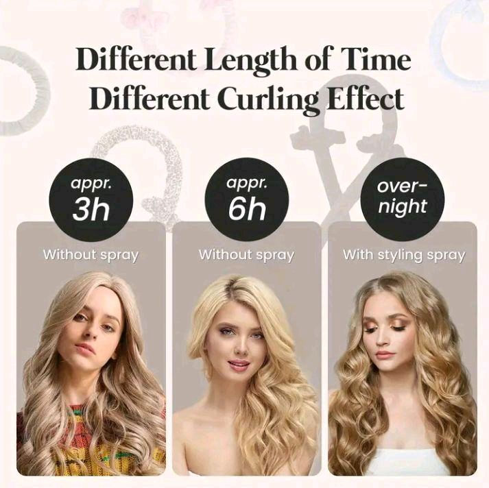 Thumbnail: Cutesy Bundles Sleep-In Soft Waves: Silk Heatless Curling Band & Ties