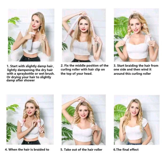 Thumbnail: Cutesy Bundles Sleep-In Soft Waves: Silk Heatless Curling Band & Ties