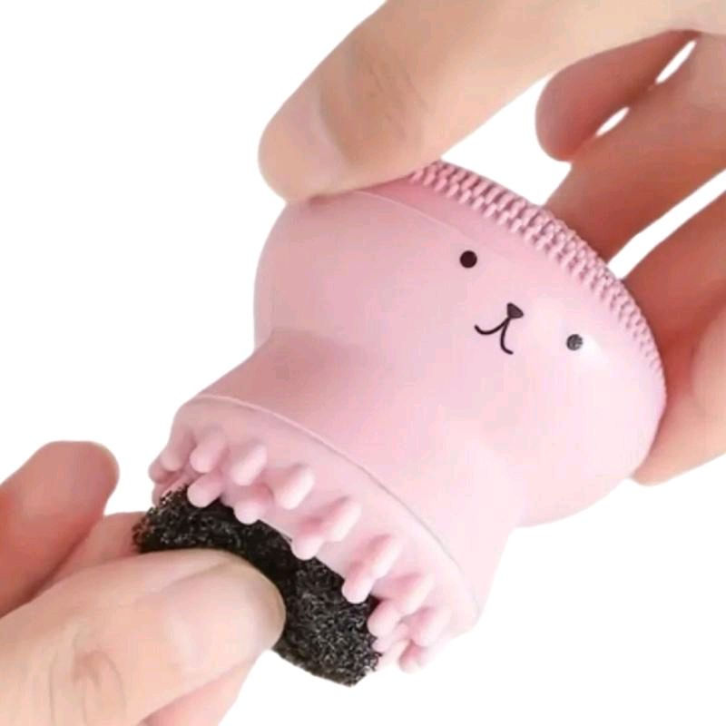 Thumbnail: Cutesy Bundles Jellyfish Silicone Face Scrubber – Cute & Gentle Facial Cleansing