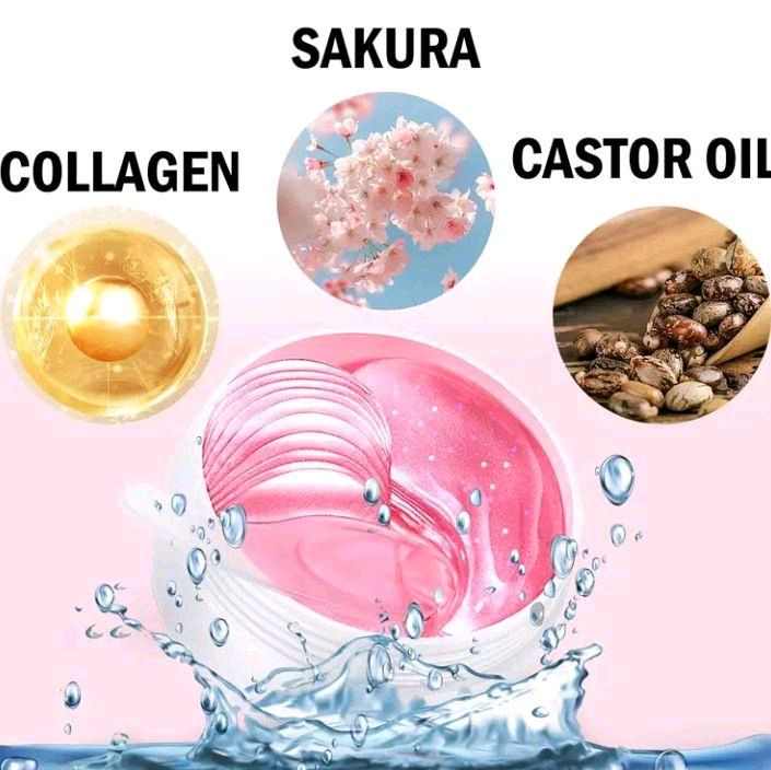 Thumbnail: Curtesy Bundles 60pcs Cherry Blossom & Collagen Eye Masks 