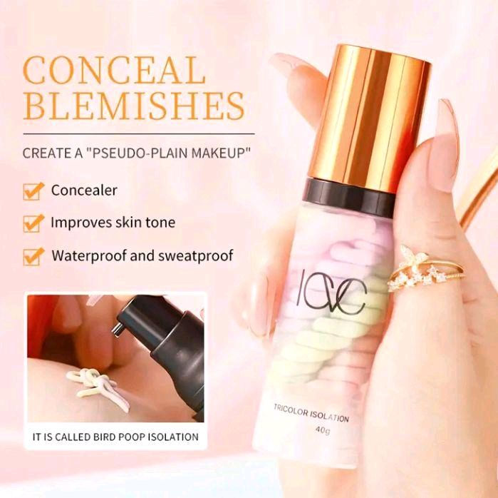 Thumbnail: Three-color color correcting primer, brightening long-lasting base pore-blurring